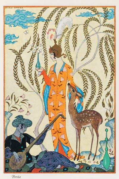 Persia, illustration from 'The Art of Perfume', pub. 1912 (pochoir print) van Georges Barbier