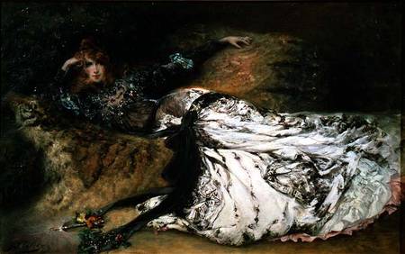 Sarah Bernhardt (1844-1923) van Georges Clairin