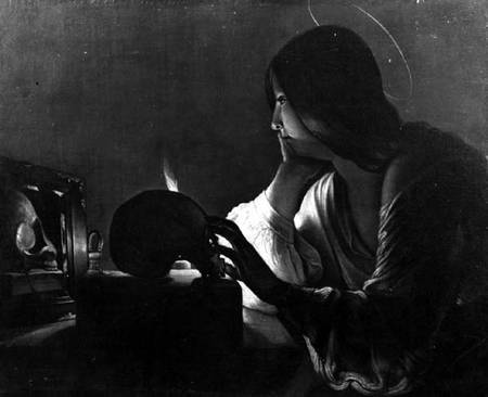 The Magdalene with the Mirror van Georges de La Tour