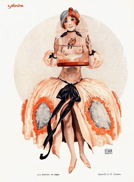 Front Cover of ''Le Sourire'' (colour litho)  van Georges Leonnec