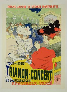 Reproduction of a Poster Advertising the 'Trianon-Concert'