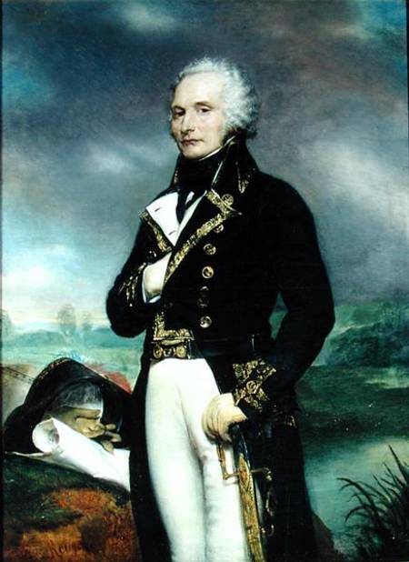 Portrait of Viscount Alexandre-Francois-Marie de Beauharnais (1760-94) after a painting by J. Guerin van Georges Rouget