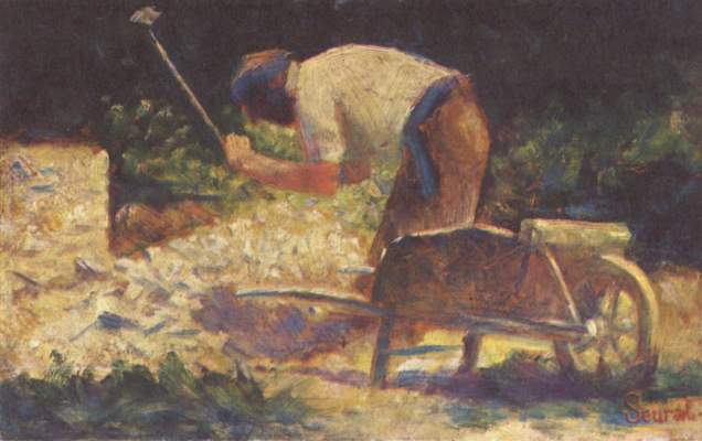 Casseur de pierre à la brouette, Le Raincy van Georges Seurat