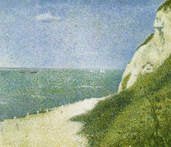 Der Strand Le Bas Butin in Honfleur van Georges Seurat
