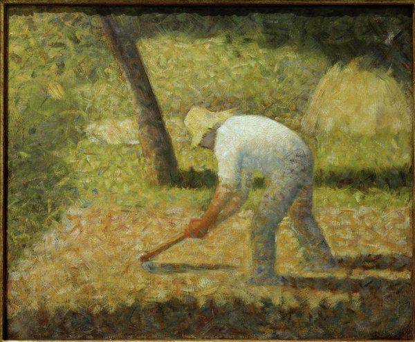 G.Seurat, Bauer mit Hacke van Georges Seurat