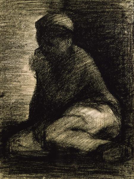 G.Seurat, Kauernder Knabe van Georges Seurat