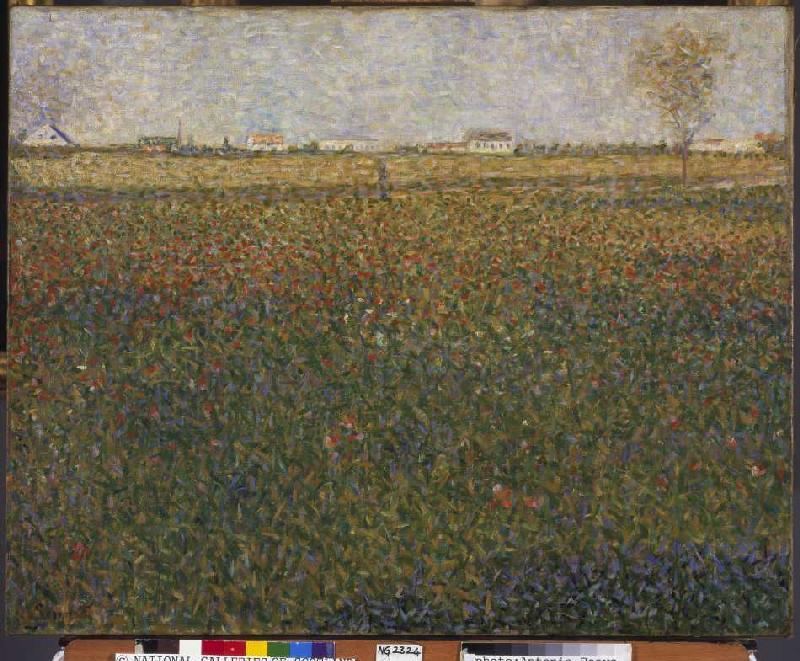 Luzernenfeld bei St. Denis. van Georges Seurat