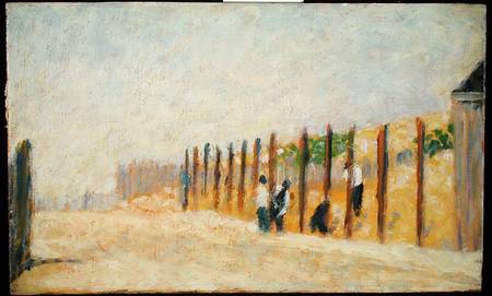 Pushing in the Poles van Georges Seurat
