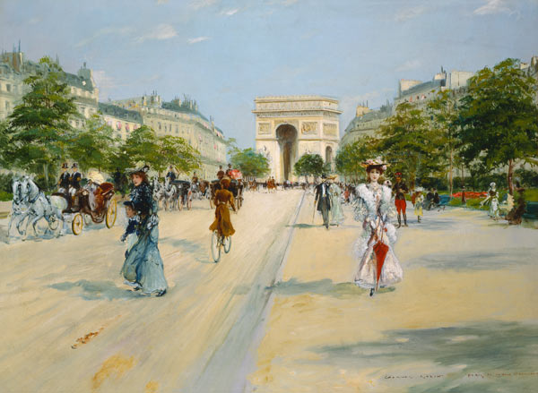 Paris, Avenue du Bois de Boulogne van Georges Stein