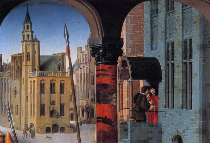 The Judgment of Cambyses (left panel) Detail van Gerard David
