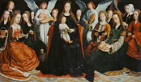 Madonna, umgeben von Heiligen