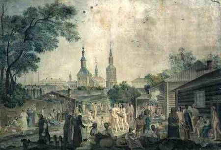 A Cure Bath in Moscow van Gerard de la Barthe