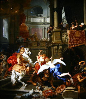 The Explusion of Heliodorus from the Temple, 1674 (oil on canvas) van Gerard de Lairesse