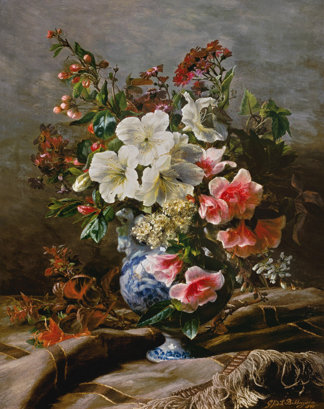 Bloemen stilleven van Gerardina J. Sande Backhuyzen