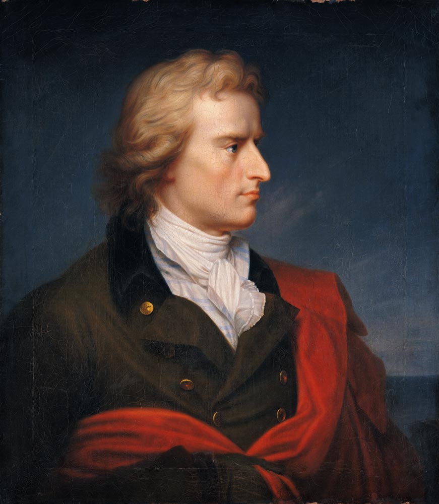 Portrait of Friedrich von Schiller (1759-1805) van Gerhard von Kügelgen