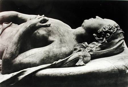 Tomb of Catherine de Medici (1519-89) and Henri II (1519-59) detail of the effigy of Catherine van Germain Pilon