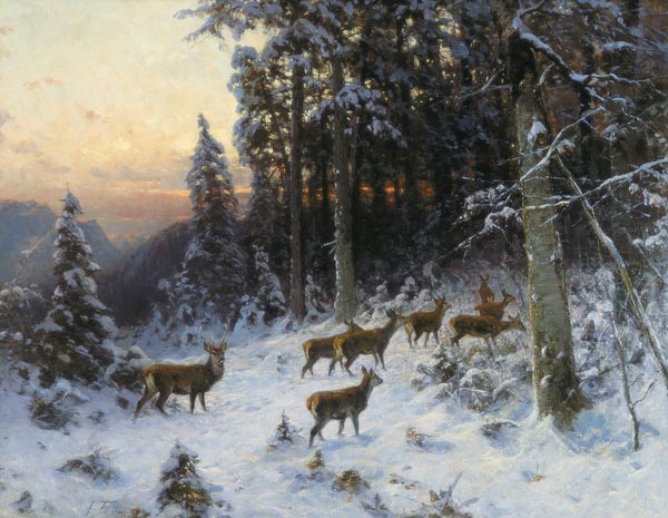 A winter evening in the Black Forest van German School