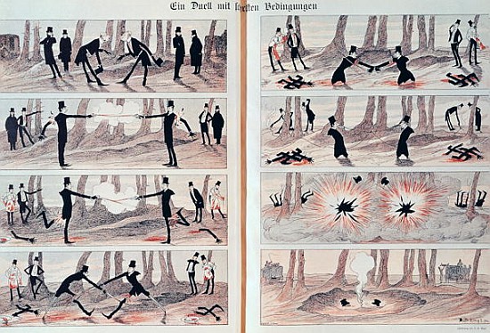 A Duel, from ''Simplicissimus'', 20th June 1896 van German School