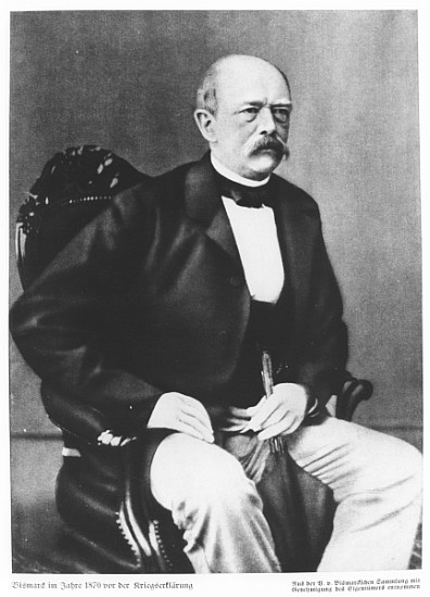 Bismarck in 1870 before the Declaration of War van German School