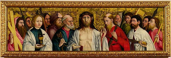 Christ and the Twelve Apostles van German School