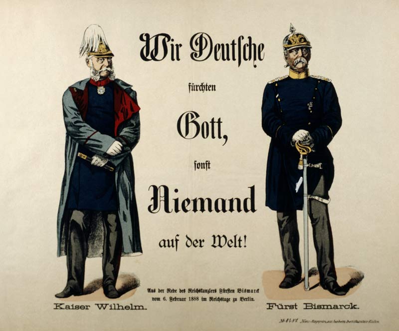 Emperor Wilhelm I and Prince Bismarck van German School