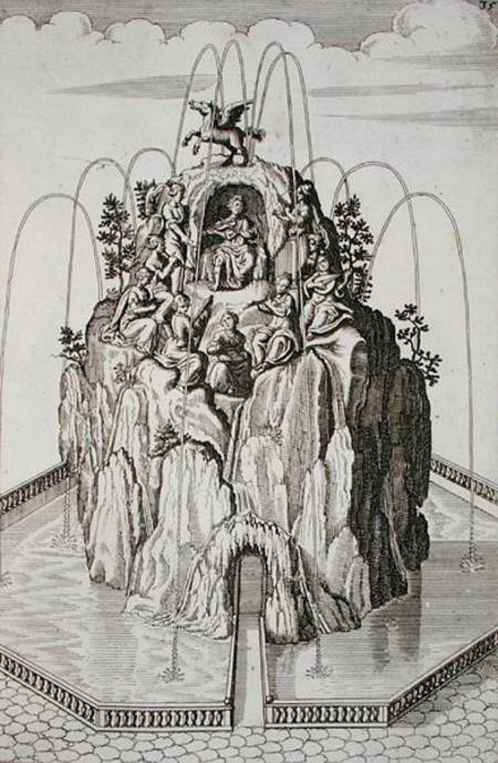 Fountain design, from 'Architectura Curiosa Nova', by Georg Andreas Bockler (1617-85) van German School