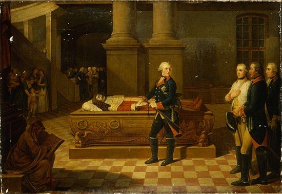 Frederick II in the Elector''s Crypt van German School