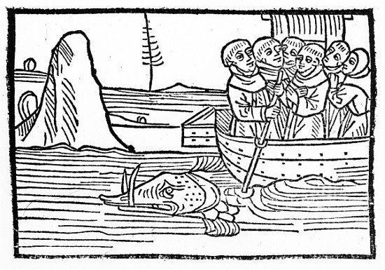 Illustration from ''The Voyage of St. Brendan'' van German School