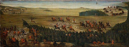 Stag-hunting with Frederick William I of Prussia van German School