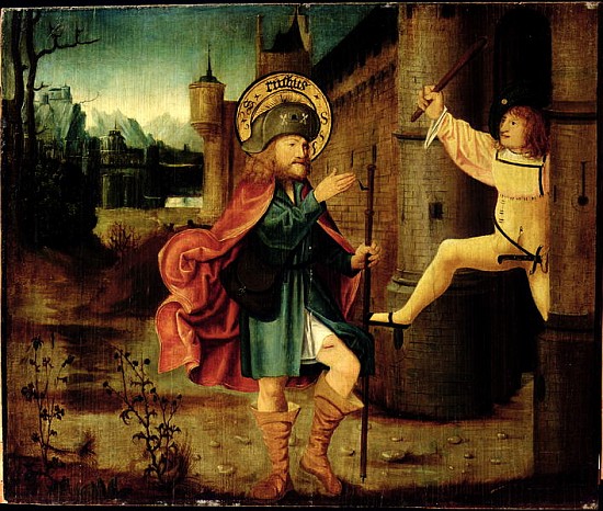 The Expulsion of Saint Roch from Rome van German School