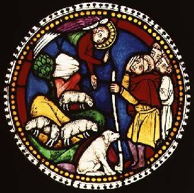 Window depicting The Annunciation to the Shepherds