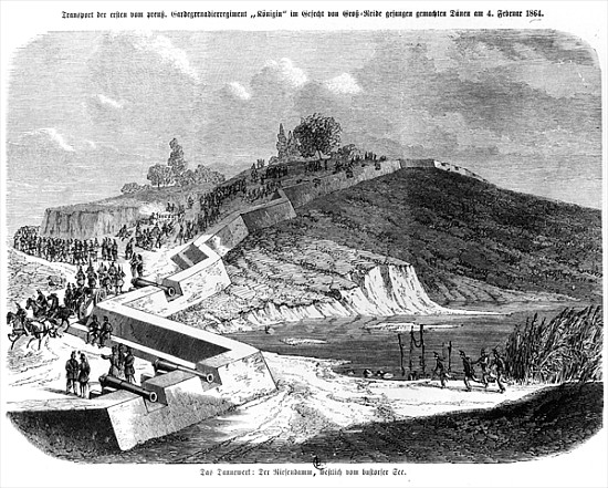 War of Duchies, Danish fortifications, illustration from ''Illustrierte Kriegsberichte aus Schleswig van German School