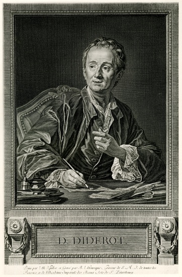 Denis Diderot van German School, (19th century)