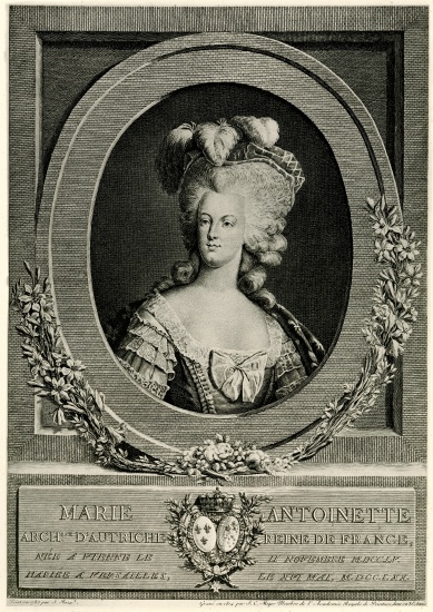 Marie Antoinette van German School, (19th century)
