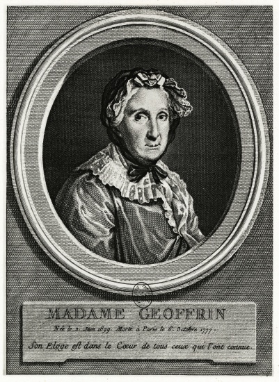 Marie Thèrése Geoffrin van German School, (19th century)