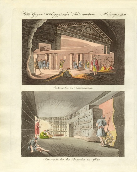 Subterraneous curiosities in Egypt van German School, (19th century)