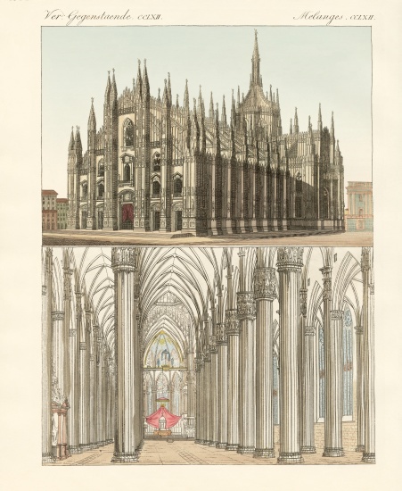 The Cathedral of Milan van German School, (19th century)