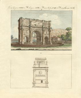 The Triumphal Arch of Emperor Constantin in Rome