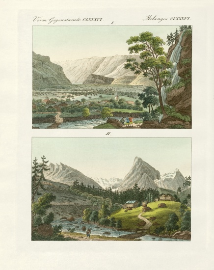 Views of Switzerland van German School, (19th century)