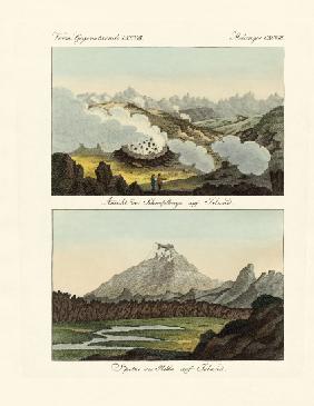 Views of the Sulphur Mountains in Iceland