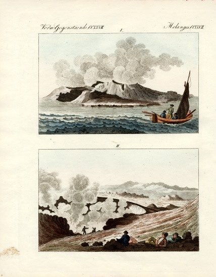 Volcano Island van German School, (19th century)
