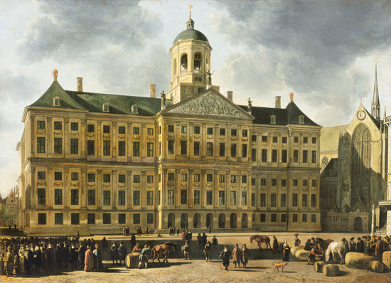 Het raadhuis van Amsterdam van Gerrit Adriaensz Berckheyde