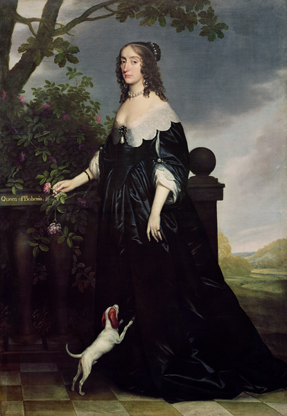 Elizabeth Stuart (1596-1662), Queen of Bohemia van Gerrit van Honthorst