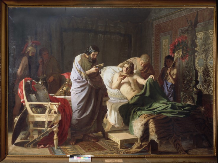 Confidence of Alexander the Great into his physician Philippos van G.I. Semiradski