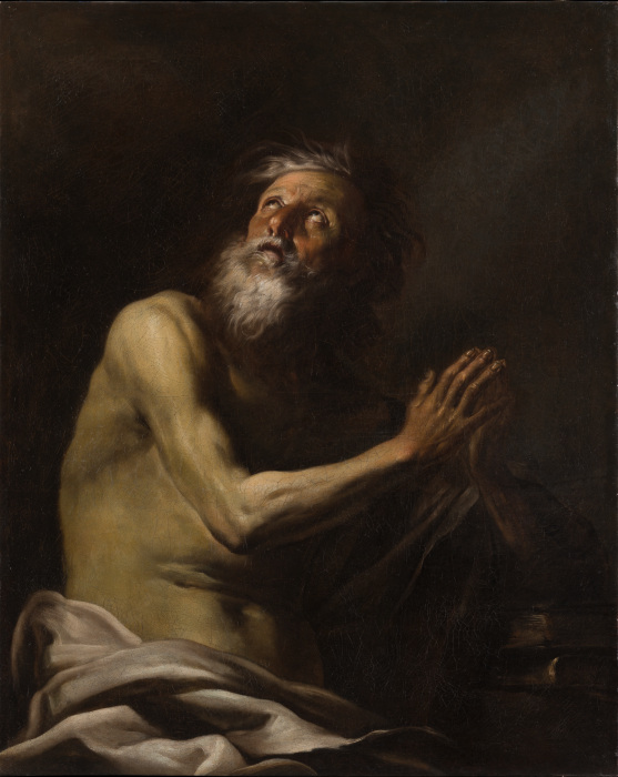 Hermit Saint (Paul the Hermit?) van Giacinto Brandi