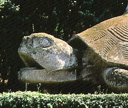 The Giant Tortoise, from the Parco dei Mostri (Monster Park) gardens laid out between 1550-63 by the van Giacomo Borozzi  da Vignola