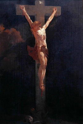 Christ on the Cross (oil on canvas) van Giambattista Piazzetta