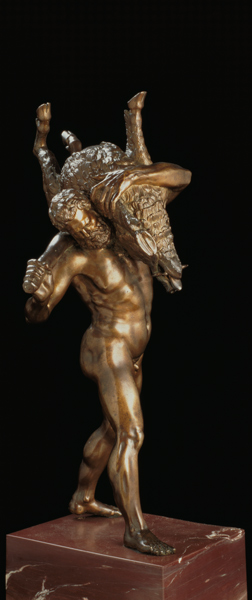Hercules and the Erymanthian Boar van Giambologna