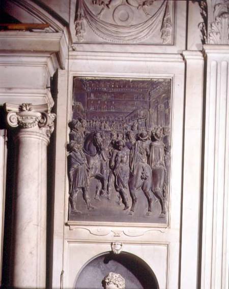 St. Agostino Preaching to the Florentines, relief from the Salviati chapel van Giambologna