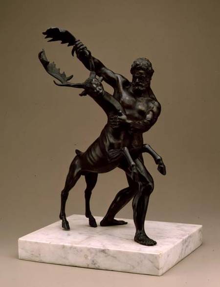 Hercules and the Arcadian Stag van Giambologna